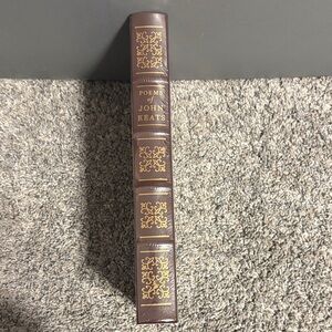 Poems of John Keats Decorative Brown Leather Book Spine